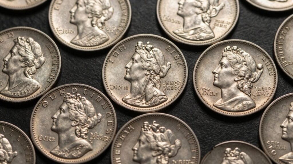 Standing Liberty quarters for sale in Austin, TX.