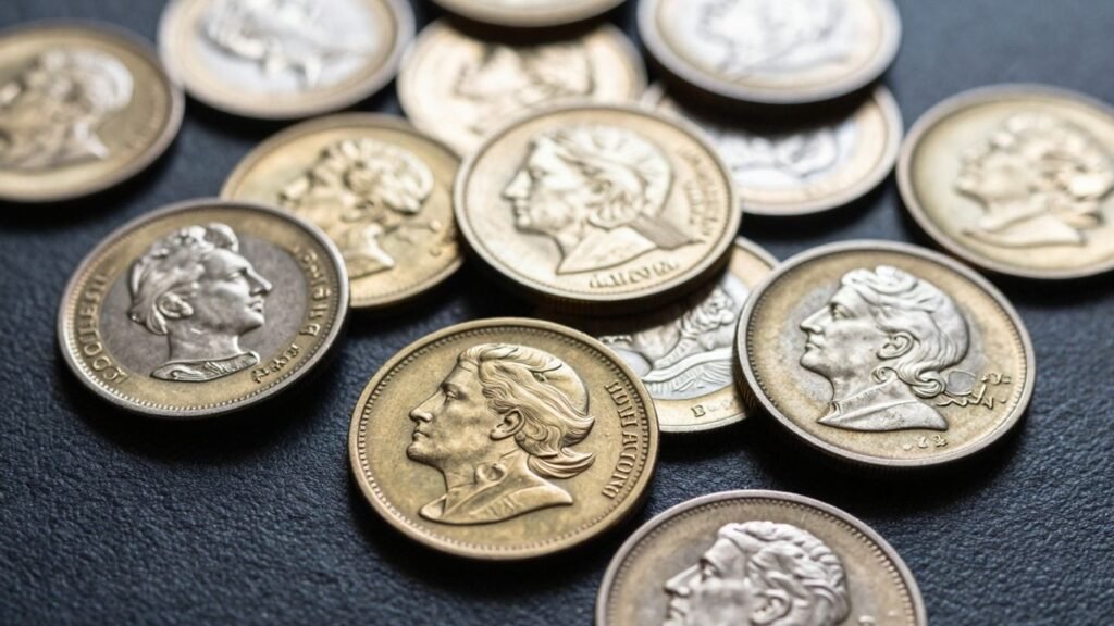 Flowing hair coins for sale in Austin, Texas.