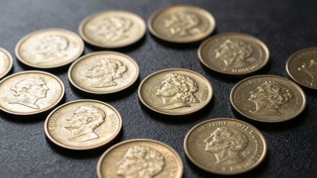 Collection of valuable coins for sale in Austin.