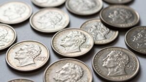 Overstrike error coins for sale in Austin, Texas.