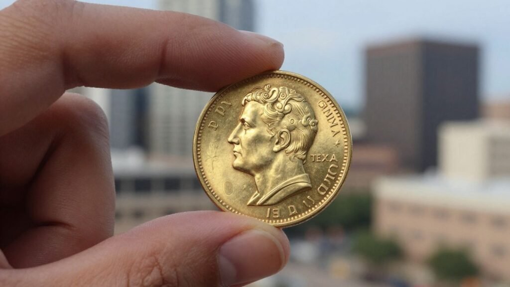 Austin coin expert guide with gold coin