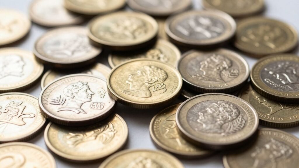 Gold and silver coins, rare finds