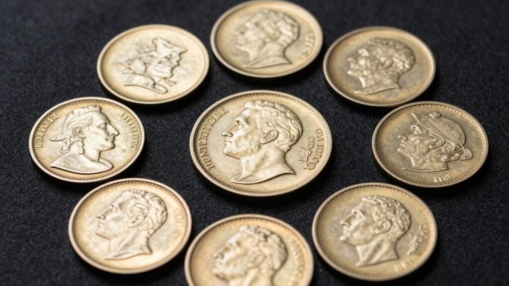 Collection of valuable rare coins