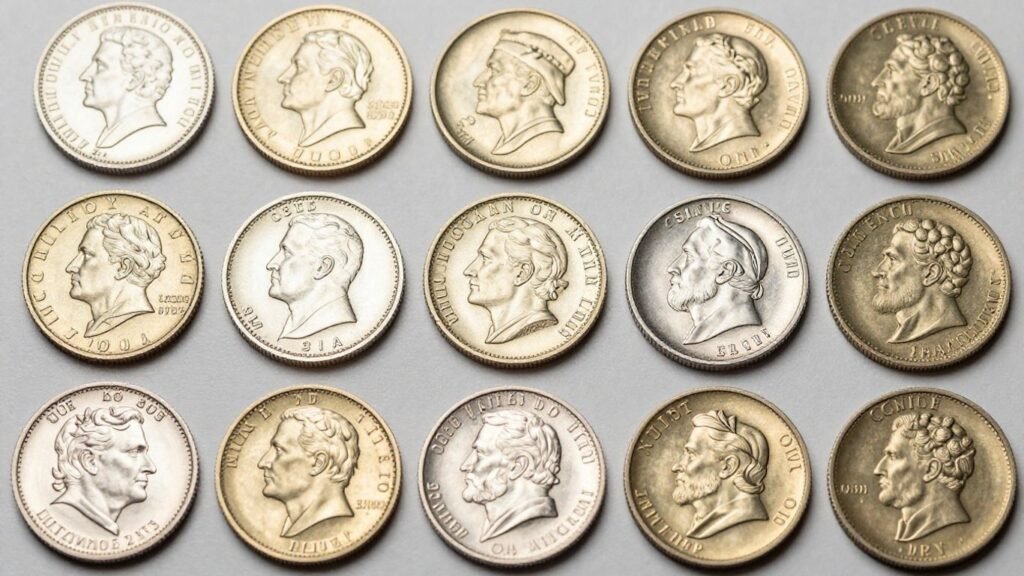 Collection of vintage and modern proof coin sets