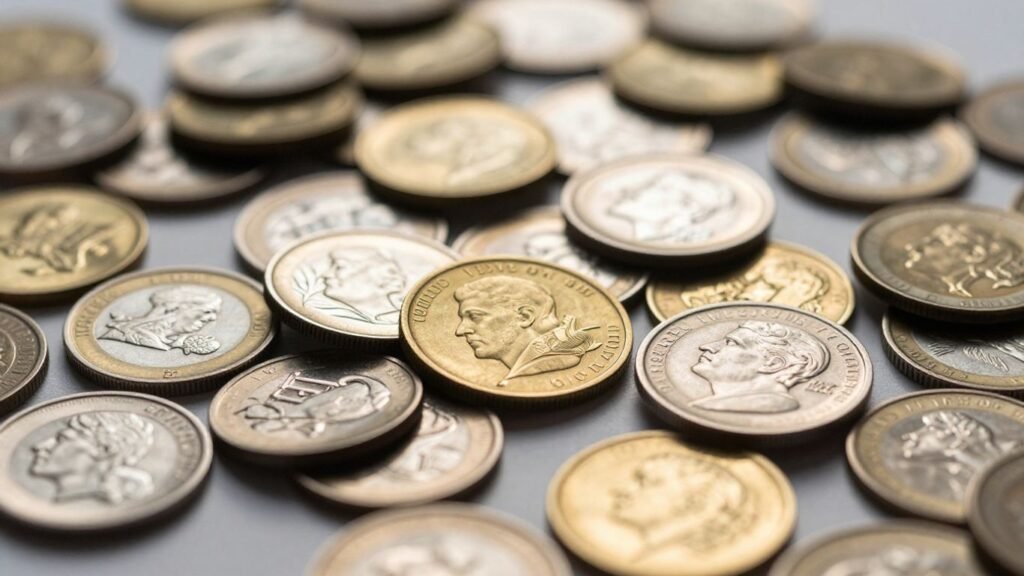 Rare test piece coins being appraised in Austin, TX.